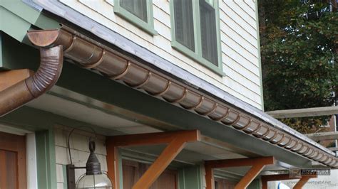 half round copper gutters